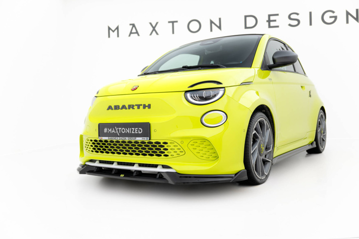 Abarth 500e Front Splitter Maxton Design in the group Select car model / Fiat / 500 07+ / Styling at DDESIGN Scandinavia AB (FI-500E-2-AB-FD1G)