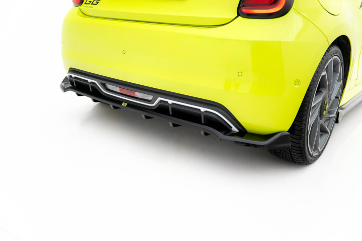 Abarth 500e Rear Splitter (with vertical bars) Maxton Design in the group Select car model / Fiat / 500 07+ / Styling at DDESIGN Scandinavia AB (FI-500E-2-AB-RD1GRD2G)