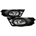 Honda Civic 09-11 4Dr OEM Fog Lights W/Switch- Clear Spyder Auto