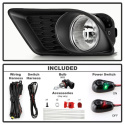 Dodge Charger 2011-2014 OEM Style Fog Lights W/Switch- Clear Spyder Auto