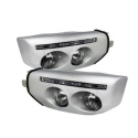 Toyota FJ Cruiser 07-14 Fog Lights With LED Daytime Running Lights W/Switch- Clear Spyder Auto
