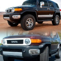Toyota FJ Cruiser 07-14 Fog Lights With LED Daytime Running Lights W/Switch- Clear Spyder Auto