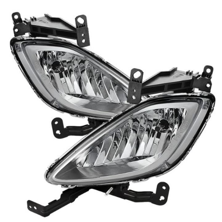 Hyundai Elantra 2011-2013 OE Style Fog Lights W/Switch - Clear Spyder Auto in the group Select car model / Hyundai / Elantra / Styling at DDESIGN Scandinavia AB (FL-HYE2011-C)
