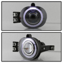 DODGE RAM 1500 2002-2005/DODGE RAM 2500/3500 2003-2006 Halo Projector Fog Lights w/Switch - Clear Spyder Auto