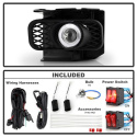 Ford F150 99-03 / F150 Heritage 04 / Expedition 99-02 (Not Fit Lightning) Halo Projector Fog Lights w/Switch - Clear Spyder Auto