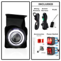 GMC Sierra 1500/2500/3500 03-06 / Sierra 1500HD/2500HD 03-06 Halo Projector Fog Lights w/Switch - Clear Spyder Auto