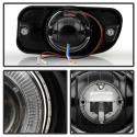 Jeep Grand Cherokee 99-04 Halo Projector Fog Lights w/Switch - Clear Spyder Auto