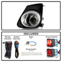 Toyota Corolla 11-13 Halo Projector Fog Lights w/Switch - Clear Spyder Auto