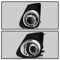Toyota Corolla 11-13 Halo Projector Fog Lights w/Switch - Clear Spyder Auto
