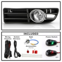 Volkswagen Jetta 99-05 OEM Fog Lights w/Switch - Clear Spyder Auto