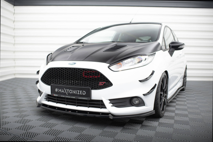 Ford Fiesta ST 2013-2016 Front Splitter V.4 Maxton Design in the group Select car model / Ford / Fiesta MK7 Facelift 12-17 / Styling at DDESIGN Scandinavia AB (FO-FI-7F-ST-FD4G)