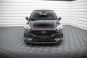 Ford Fiesta MK8 ST / ST-Line Facelift 2021+ Front Splitter V.2 Maxton Design