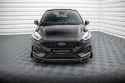 Ford Fiesta MK8 ST / ST-Line Facelift 2021+ Front Splitter V.4 + Flaps Maxton Design