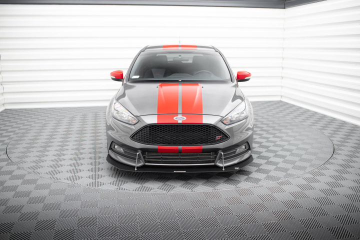 Ford Focus ST 2015-2018 Racing Front Splitter FL V.1 Maxton Design in the group Select car model / Ford / Focus ST MK3 11-19 / Styling / Front at DDESIGN Scandinavia AB (FO-FO-3F-ST-CNC-FD1A)