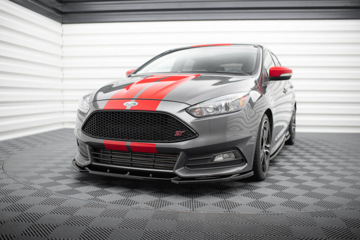 Front Splitter V.5 Ford Focus St Mk3 Facelift Maxton Design in the group Select car model at DDESIGN Scandinavia AB (FO-FO-3F-ST-FD5G)
