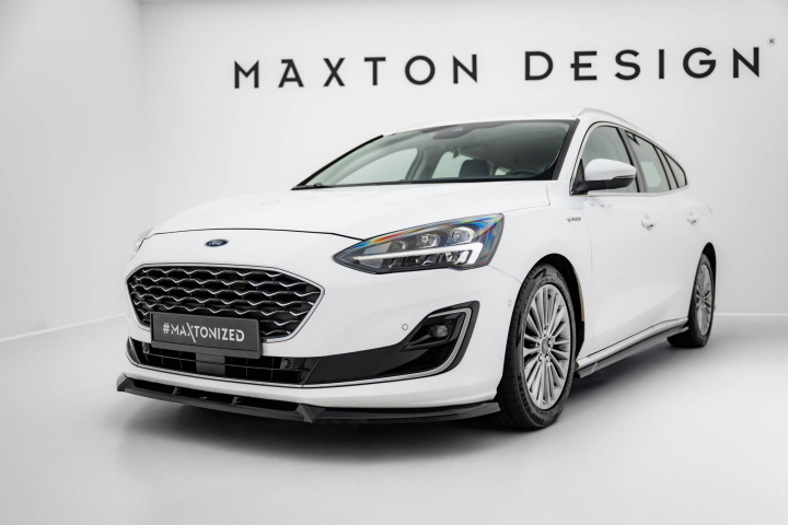 Ford Focus Vignale Mk4 2018-2021 Front Splitter V.2 Maxton Design in the group Select car model / Ford / Focus Mk4 19+ / Styling at DDESIGN Scandinavia AB (FO-FO-4-VG-ES-FD2G)
