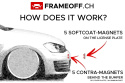 FRAMEOFF - Magnets for Licence Plate
