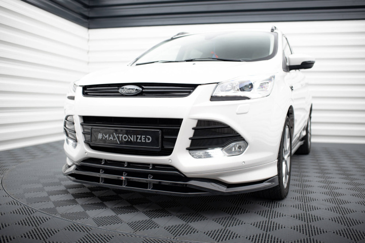 Ford Kuga ST-Line Mk2 2013-2016 Front Splitter V.1 Maxton Design in the group Select car model / Ford / Escape - Kuga Mk3 2012-2019 at DDESIGN Scandinavia AB (FO-KU-2-STLINE-FD1G-FD1RG)