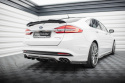 Central Rear Splitter (With Vertical Bars) Ford Mondeo Sport Mk5 Facelift / Fusion Sport Mk2 Facelift Maxton Design
