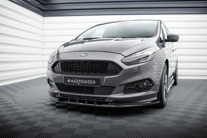 Front Splitter V.1 Ford S-Max ST-Line Mk2 2014-2019 Maxton Design in the group Select car model / Ford / S-Max at DDESIGN Scandinavia AB (FO-SMAX-2-STLINE-FD1G)