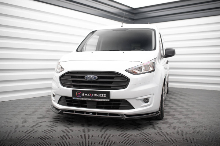 Ford Transit Connect Mk2 Facelift 2017-2023 Front Splitter V.2 Maxton Design in the group Select car model / Ford / Transit / Styling at DDESIGN Scandinavia AB (FO-TR-CON-3-FD2G)