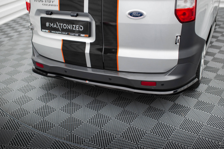 Ford Transit Courier Mk1 2014-2017 Central Rear Splitter V.1 Maxton Design in the group Select car model / Ford / Transit / Styling at DDESIGN Scandinavia AB (FO-TR-COU-1-RD1G)