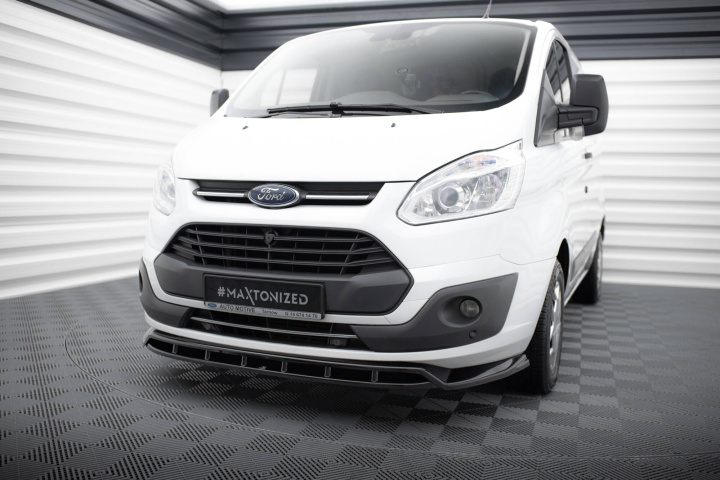 Ford Transit Custom Mk1 2012-2017 Front Splitter V.1 Maxton Design in the group Select car model / Ford / Transit / Styling at DDESIGN Scandinavia AB (FO-TRC-1-FD1G-FD1RG)