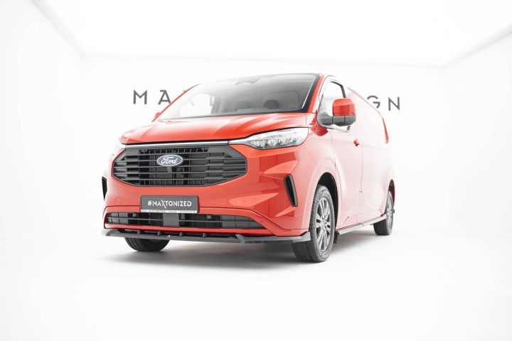 Ford Transit Custom / Tourneo Custom Mk2 2023+ Front Splitter V.1 Maxton Design in the group Select car model / Ford / Transit / Styling at DDESIGN Scandinavia AB (FO-TRC-2-FD1G)
