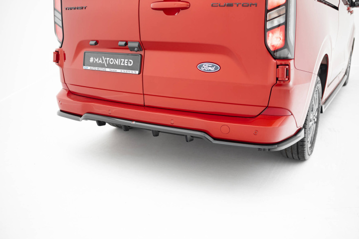 Ford Transit Custom / Tourneo Custom Mk2 2023+ Rear Splitter (with vertical bars) Maxton Design in the group Select car model / Ford / Transit / Styling at DDESIGN Scandinavia AB (FO-TRC-2-RD1GRD2G)