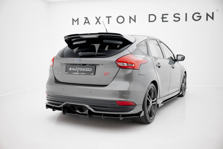 Ford Focus ST Mk3 Facelift 2015-2018 Street Pro Rear Diffuser + Flaps Maxton Design in the group Select car model / Ford / Focus ST MK3 11-19 / Styling at DDESIGN Scandinavia AB (FOFO3FSTCNC-RS2BRSF1G)