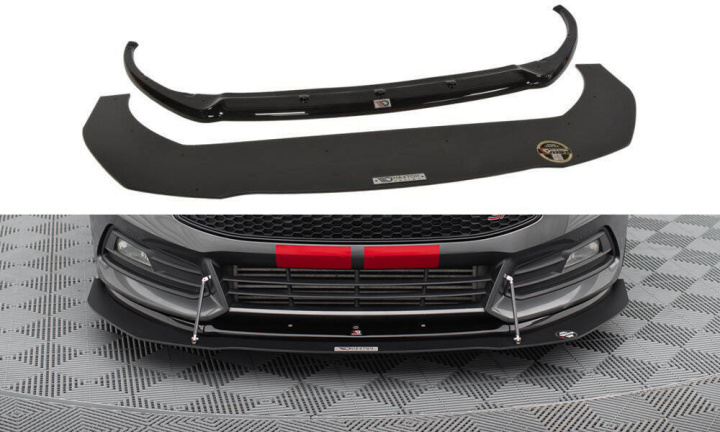 Hybrid Front Splitter V.1 Ford Focus ST Mk3 FL Maxton Design in the group Select car model / Ford / Focus ST MK3 11-19 / Styling / Front at DDESIGN Scandinavia AB (FOFO3FSTCNCFD1CUPRAA)