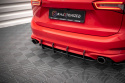 Ford Focus Estate ST Mk4 2019 -2021 Street Pro Rear Diffuser Black-Red Maxton Design