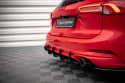 Ford Focus Estate ST Mk4 2019 -2021 Street Pro Rear Diffuser Black-Red Maxton Design