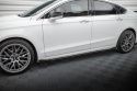 Ford Mondeo Sport Mk5 Facelift / Fusion Sport Mk2 Facelift 2019-2022 Street Pro Side Skirts Diffusers + Flaps Black-Red + Gloss Flaps Maxton Design