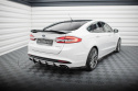 Ford Mondeo Sport Mk5 Facelift / Fusion Sport Mk2 Facelift 2019-2022 Street Pro Rear Side Splitters + Flaps Black-Red + Gloss Flaps Maxton Design
