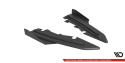 Ford Mondeo Sport Mk5 Facelift / Fusion Sport Mk2 Facelift 2019-2022 Street Pro Rear Side Splitters + Flaps Black-Red + Gloss Flaps Maxton Design