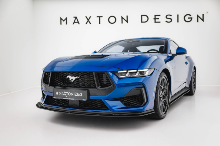 Ford Mustang GT Mk7 2023+ Street Pro Front Splitter Maxton Design in the group Select car model / Ford / Mustang 24+ at DDESIGN Scandinavia AB (FOMU7GTCNC-FD1B)