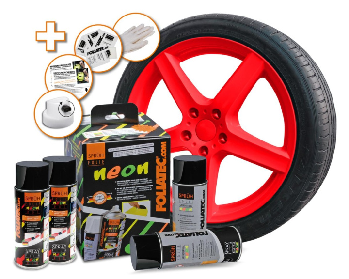 Spray Film NEON 4 pc. Set, red in the group Select car model at DDESIGN Scandinavia AB (FT2025)