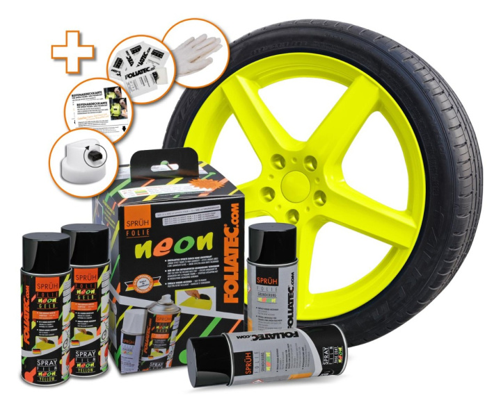 Spray Film NEON 4 pc. Set, yellow in the group Select car model at DDESIGN Scandinavia AB (FT2095)
