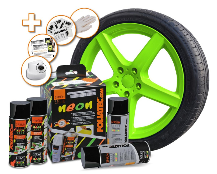 Spray Film NEON 4 pc. Set, green in the group Select car model at DDESIGN Scandinavia AB (FT2097)