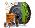 Foliatec Brake Caliper Lacquer Set, performance green metallic