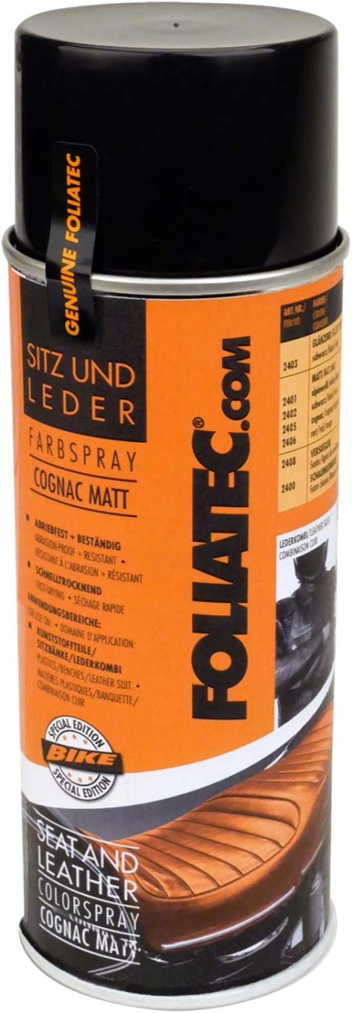 Seat and Leather Color Spray , Matte Cognac, 400 ml Foliatec in the group Select car model at DDESIGN Scandinavia AB (FT2405)
