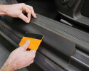 Black Paint Protection Film Door Entry 12 x 45 cm Foliatec