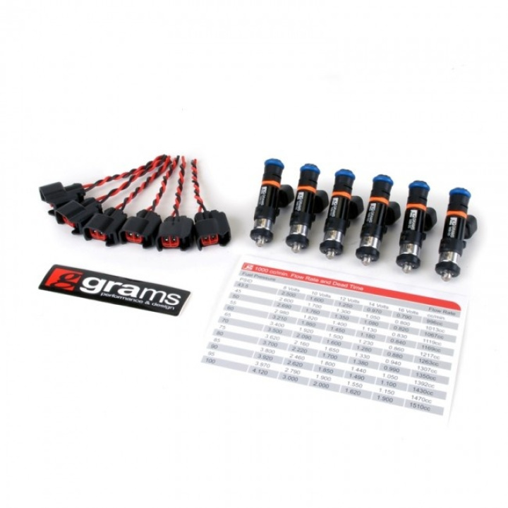 Toyota 2JZ Turbo 1000cc Injector Kit Grams Performance in the group Select car model / Toyota / Supra MK4 93-02 / Tuning / Fuel at DDESIGN Scandinavia AB (G2-1000-0801)