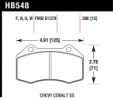HPS 5.0 Brake Pads (HB548) Hawk Performance