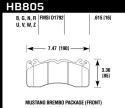HPS 5.0 Brake Pads (HB805) Hawk Performance