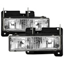 Chevy C/K Series 1500/2500/3500 88-99 / Tahoe 95-99 Crystal Glass Headlights – Chrome Spyder Auto