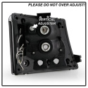 Chevy Silverado 1500/2500/3500 03-06 LED ( Replaceable LEDs ) Crystal Headlights - Black Spyder Auto