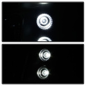 Chevy Silverado 1500/2500/3500 03-06 LED ( Replaceable LEDs ) Crystal Headlights - Black Spyder Auto