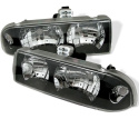 Chevy S10 98-04 / Chevy Blazer 98-05 Crystal Headlights - Black Spyder Auto